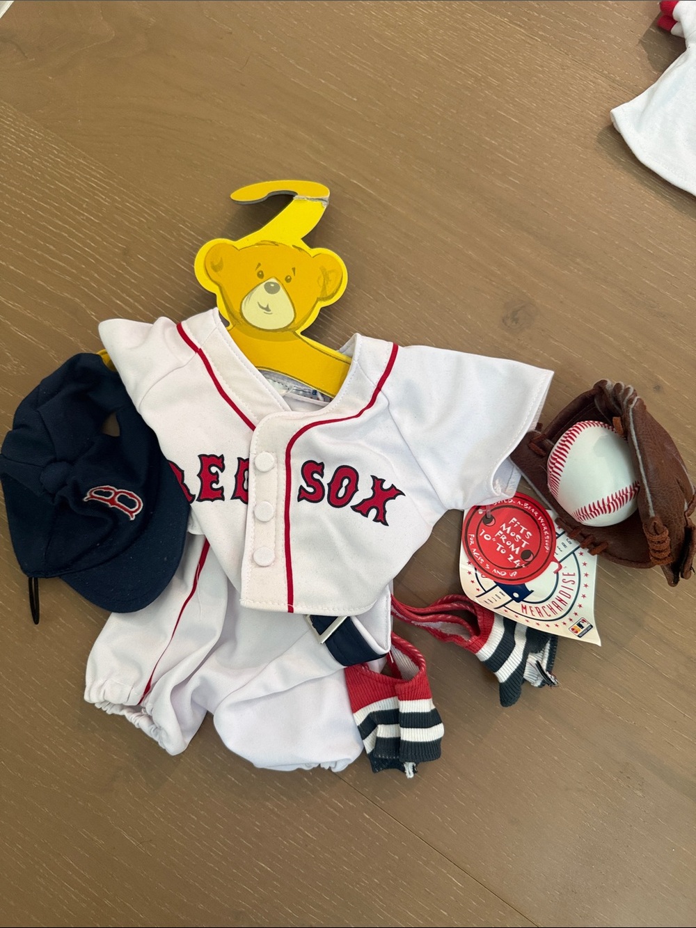 Boston Red Sox White & Red Baseball Build-A-Bear Outfit